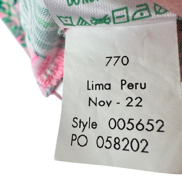 Lilly Pulitzer Cody T Shirt Dress Womens M Mandevilla Pink Palm Trellis Print - Picture 10 of 11